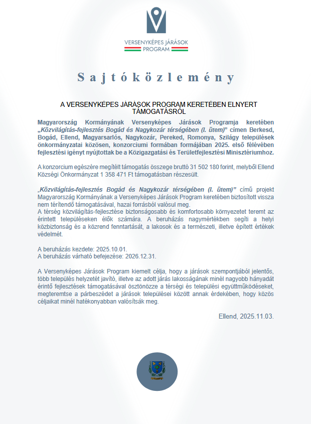 ellendsajtokozlemeny